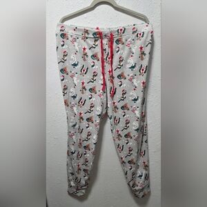 Womens Festive Print Pajama Pants